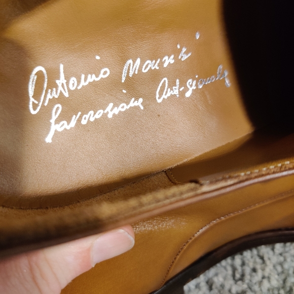 Antonio Maurizi Cap Toe Double Monk Strap Loafers (Tan US Men's Size: 11… - Picture 11 of 13